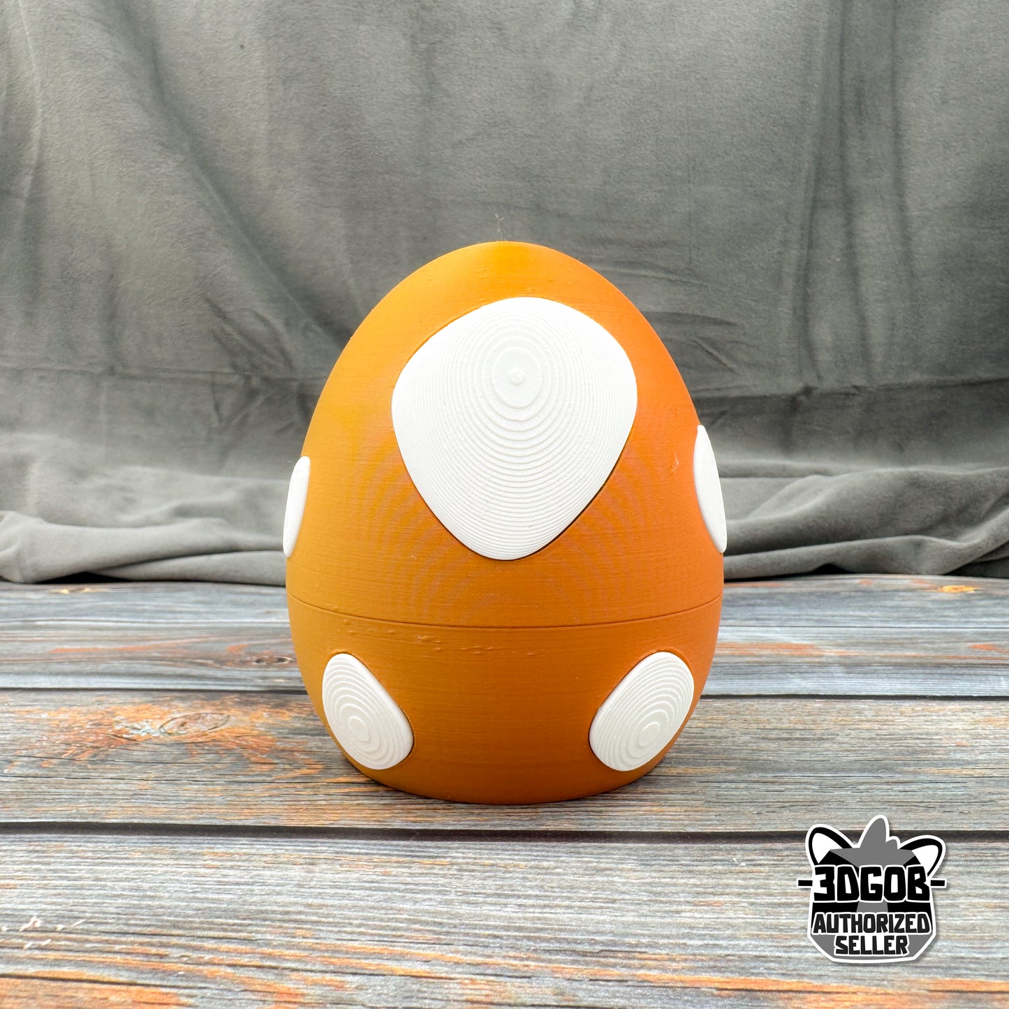 Dinosaur Egg Twist Lock 3D Printed Storage Egg