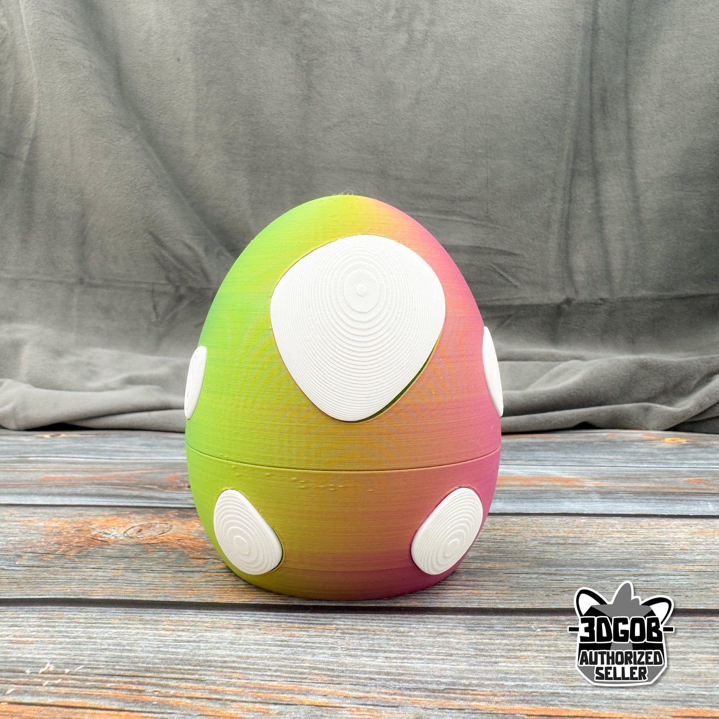 Dinosaur Egg Twist Lock 3D Printed Storage Egg
