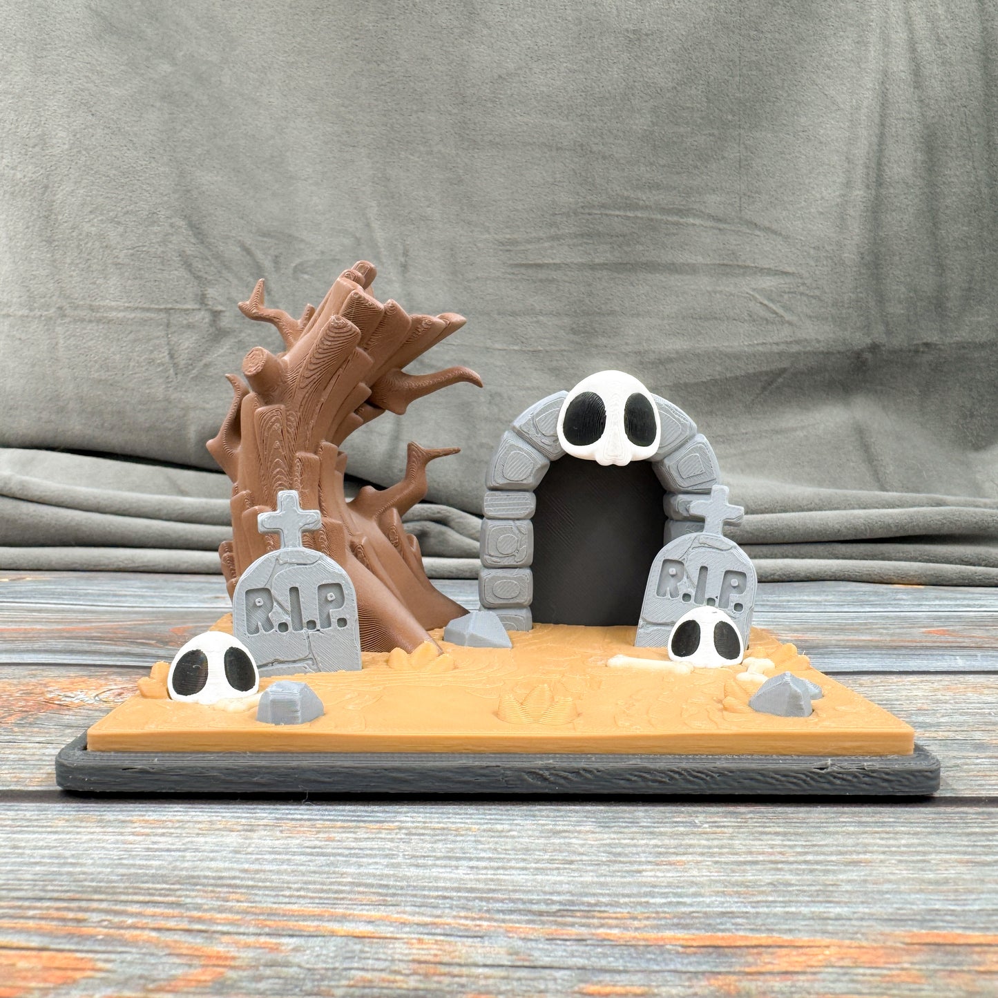 Ghost Graveyard 3D Printed Fidget Figure Diorama