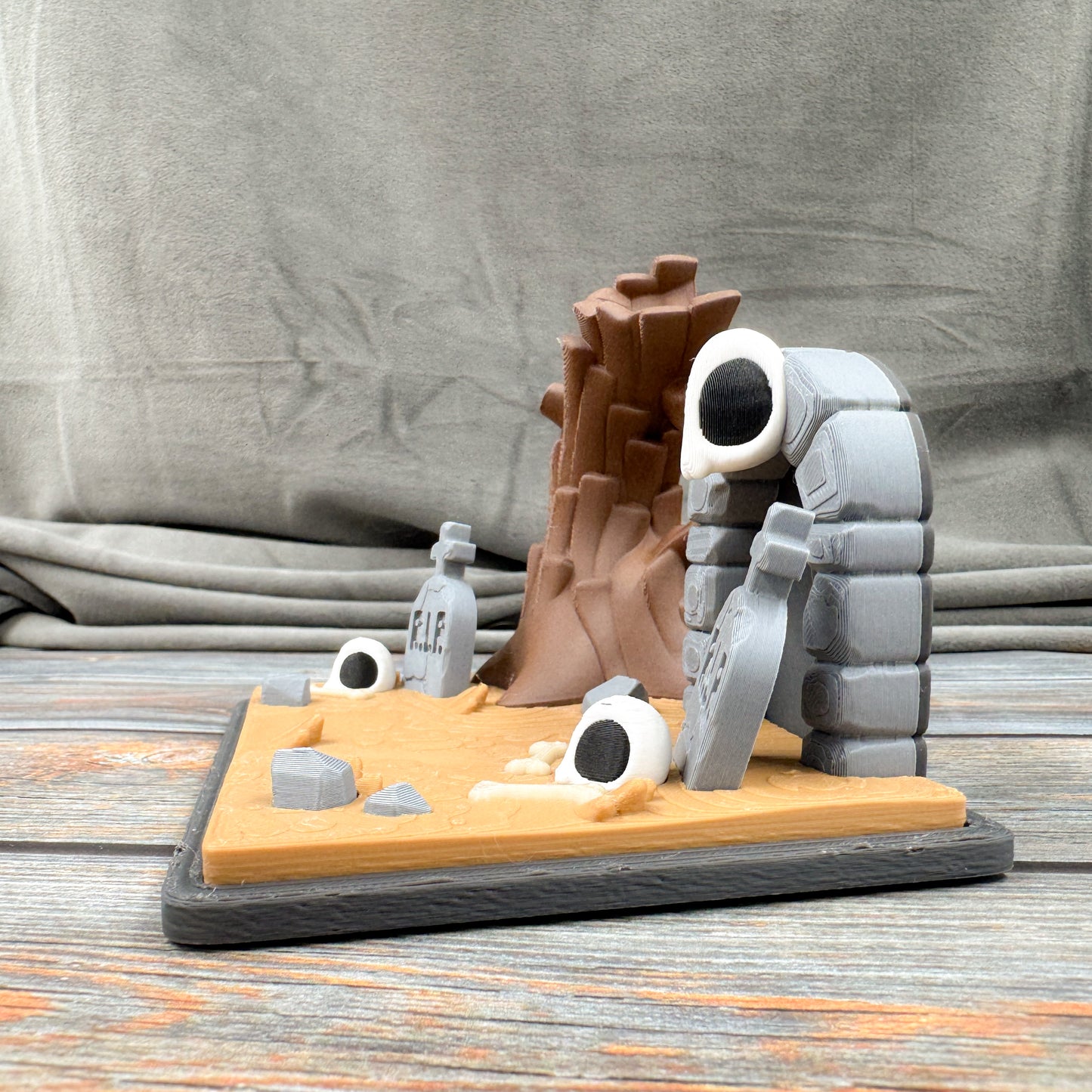 Ghost Graveyard 3D Printed Fidget Figure Diorama