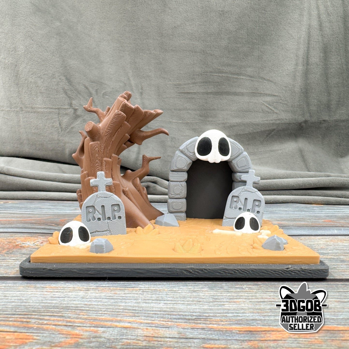 Ghost Graveyard 3D Printed Fidget Figure Diorama