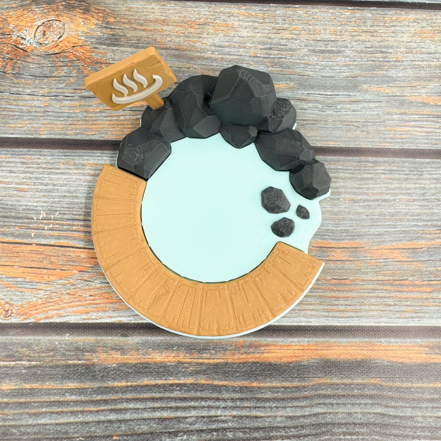 Otter Onsen + 4 Otters 3D Printed Fidget Figure Diorama Set