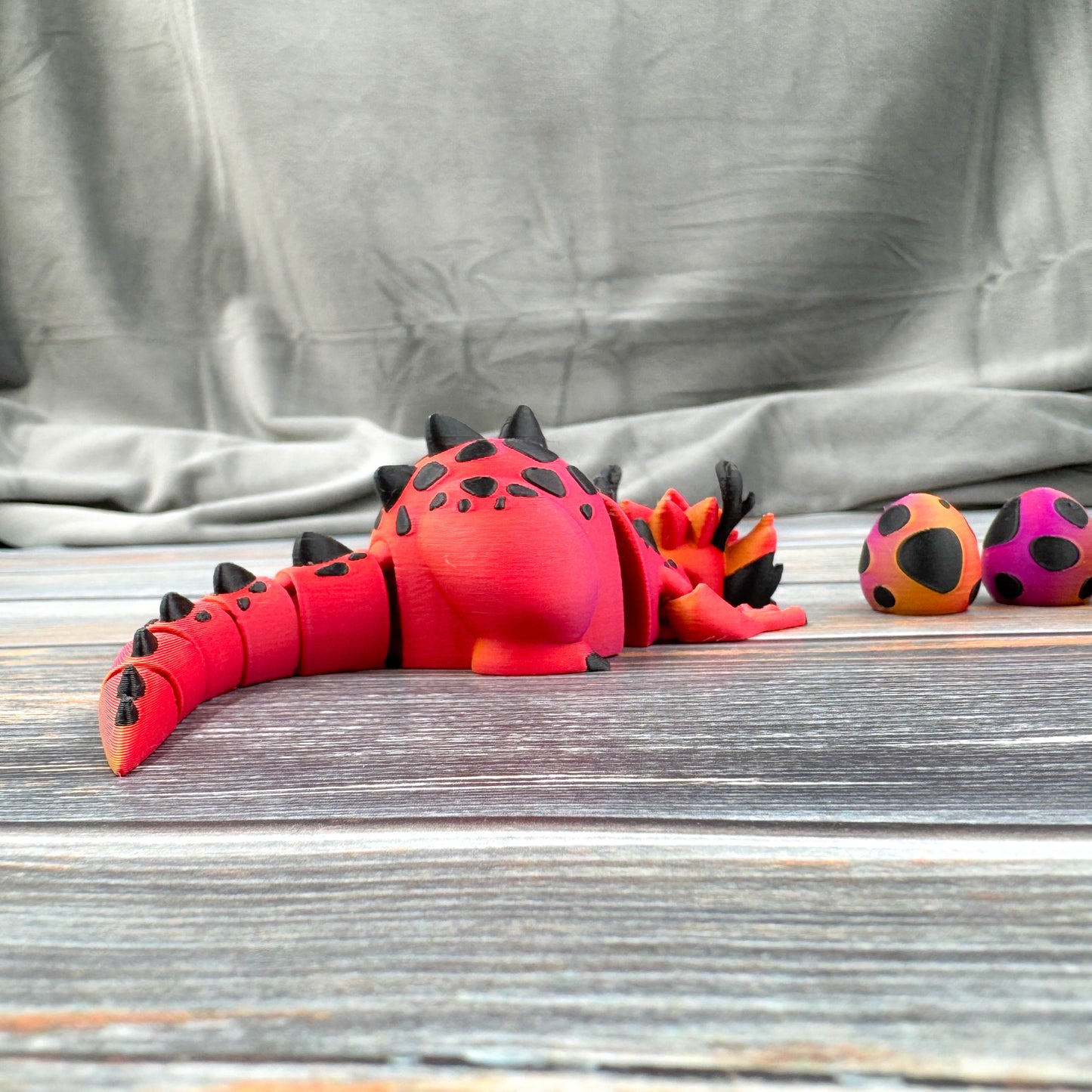 Dragon + 3 Eggs Articulated 3D Printed Fidget Figure