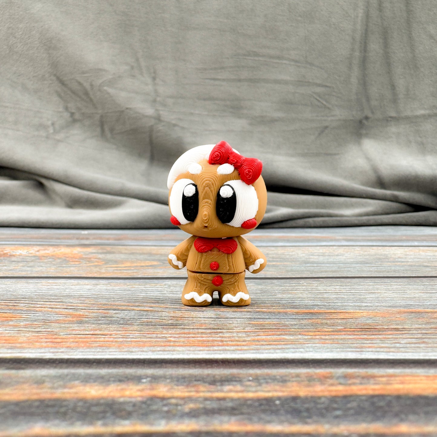 Little Gingerbreads 3D Printed Fidget Figures