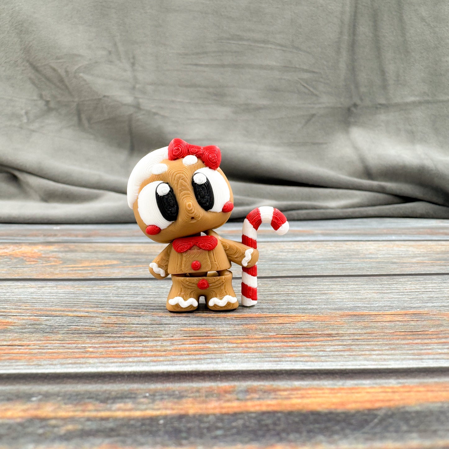 Little Gingerbreads 3D Printed Fidget Figures