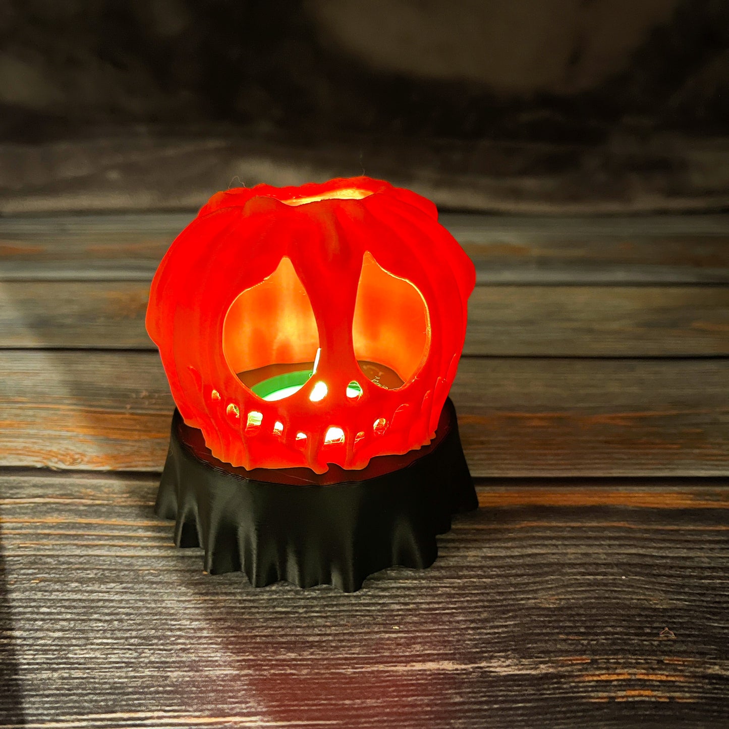 Jack-O-Lantern LED Tea Light Cover