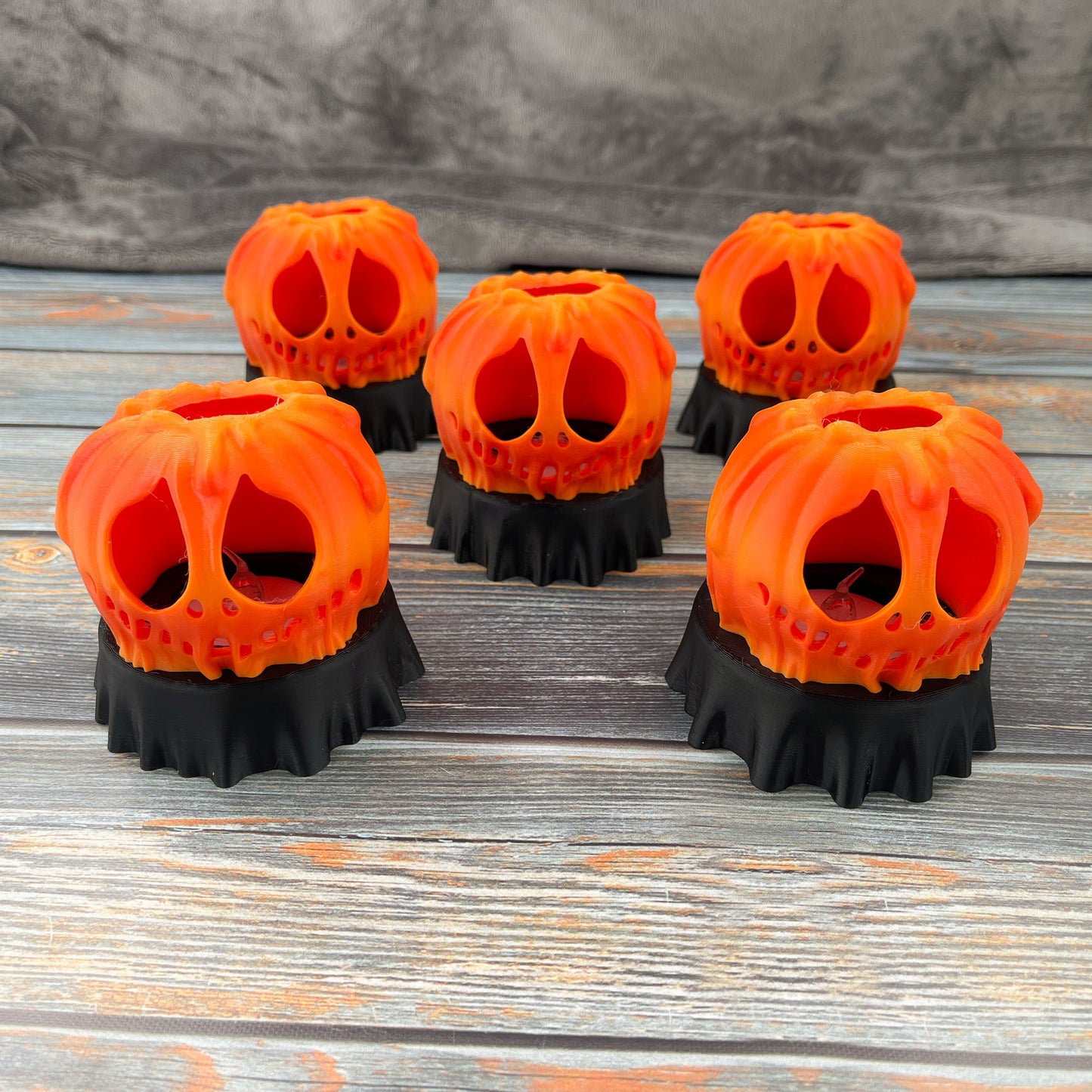 Jack-O-Lantern LED Tea Light Cover