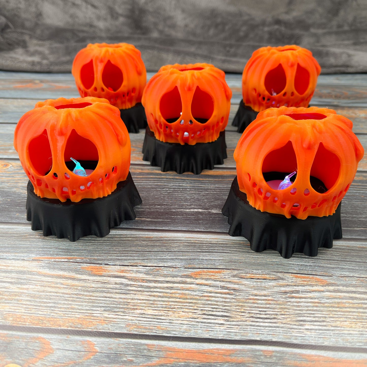 Jack-O-Lantern LED Tea Light Cover