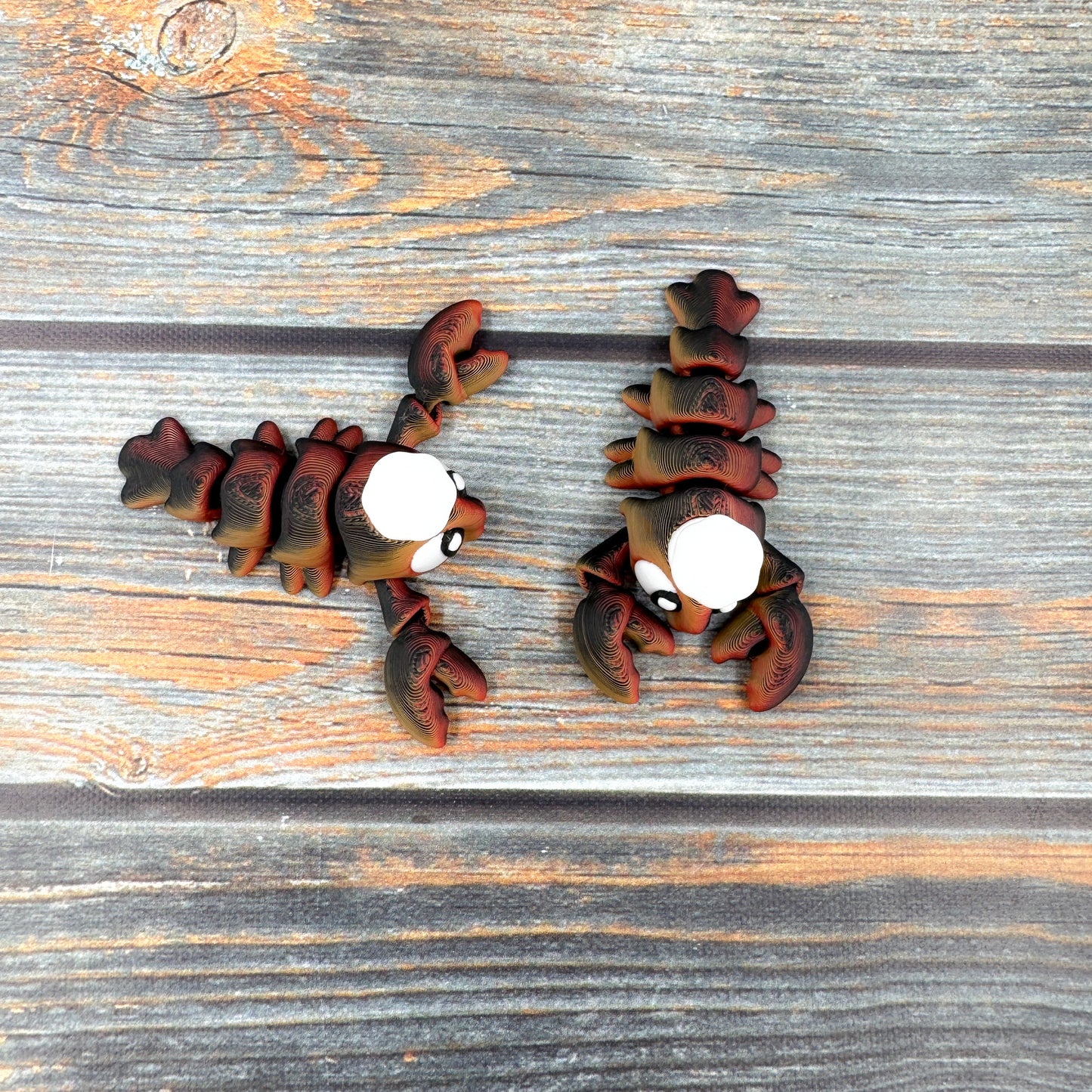 Lobster with Chef Hat Articulated 3D Printed Fidget Figure