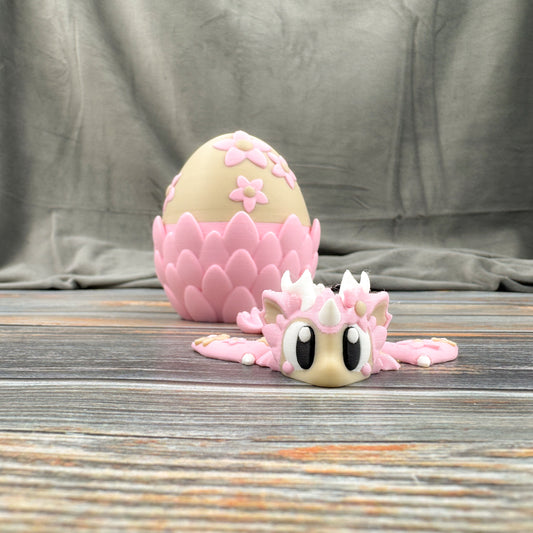 Mini Cherry Blossom Dragon Articulated 3D Printed Fidget Figure