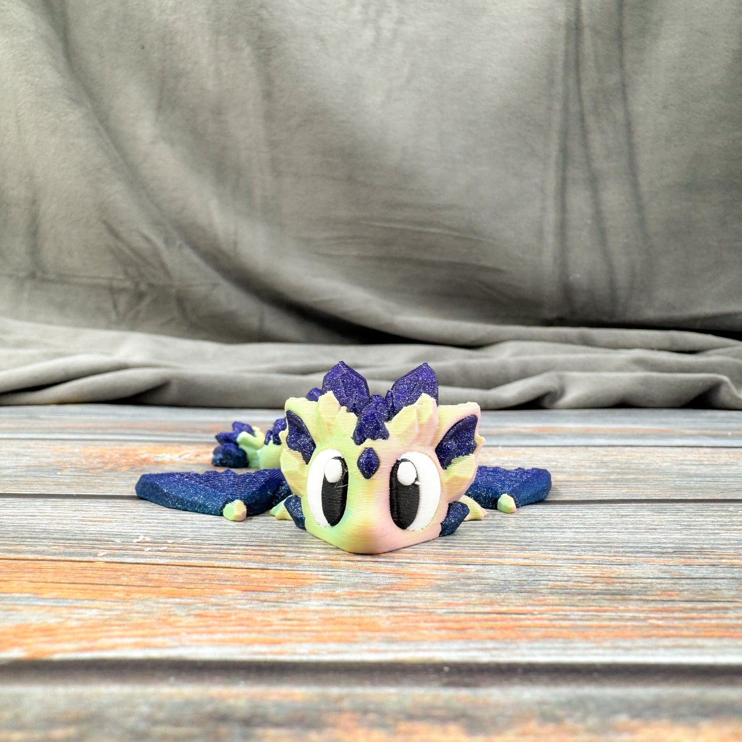 Mini Crystal Dragon Articulated 3D Printed Fidget Figure
