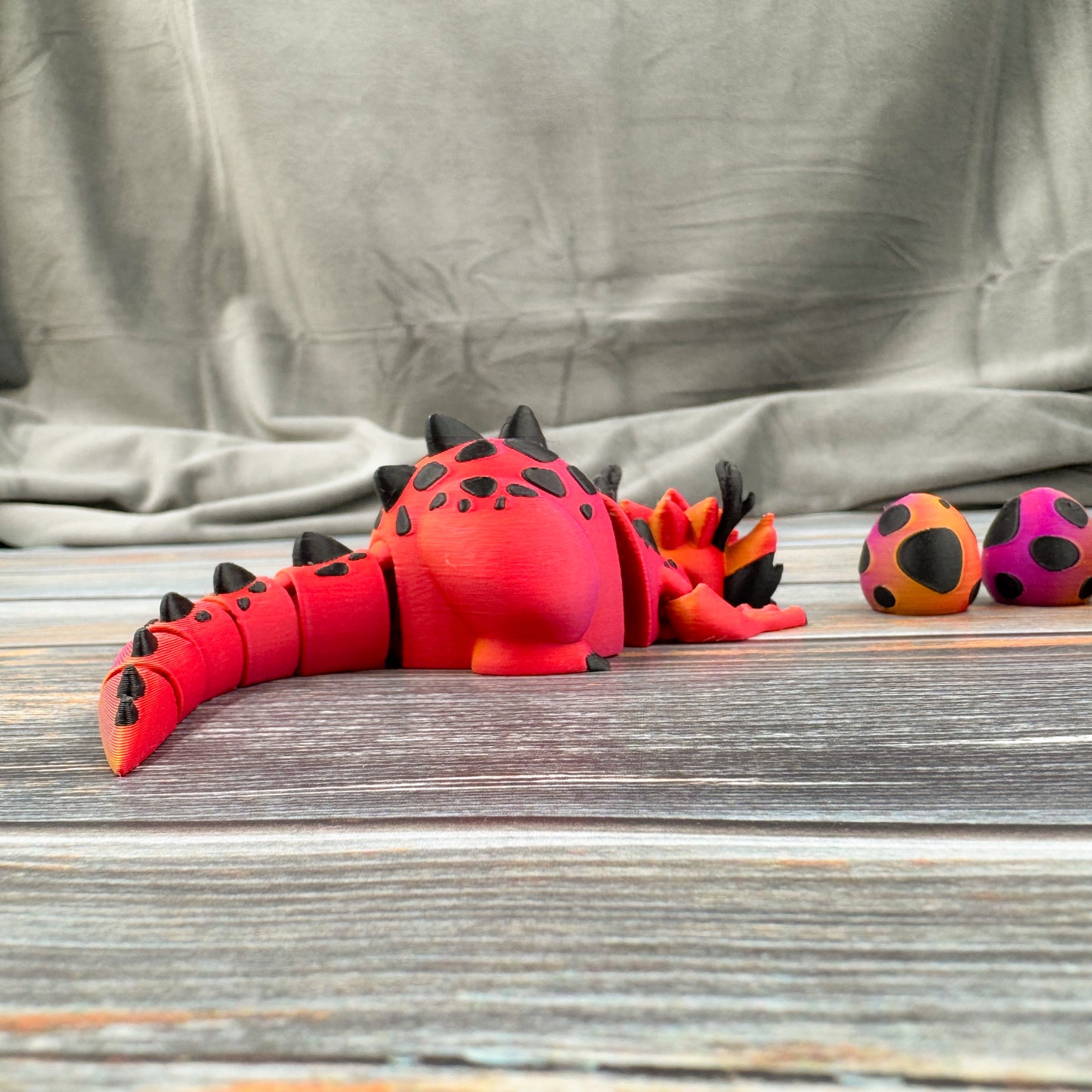 Dragon + 3 Eggs Articulated 3D Printed Fidget Figure