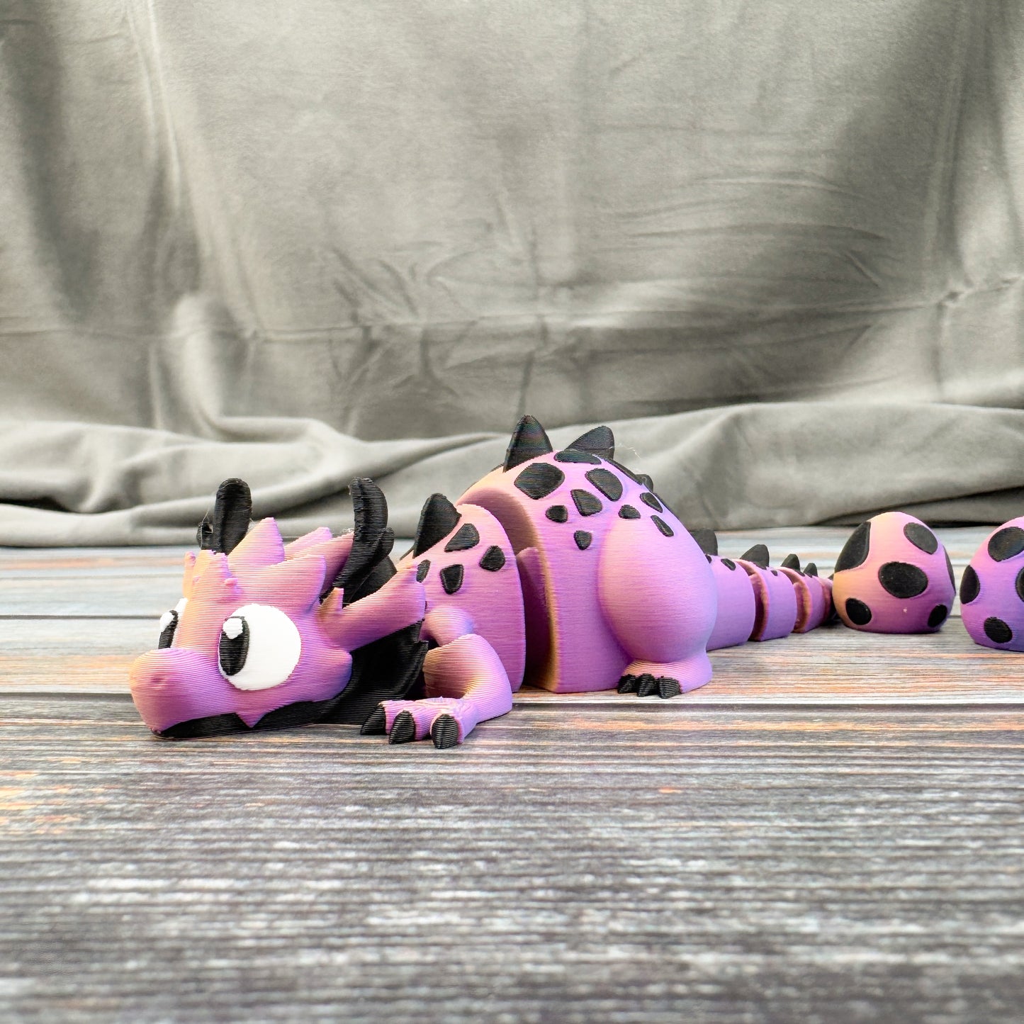 Dragon + 3 Eggs Articulated 3D Printed Fidget Figure