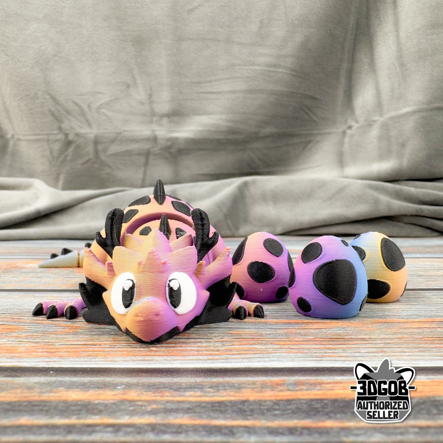 Dragon + 3 Eggs Articulated 3D Printed Fidget Figure