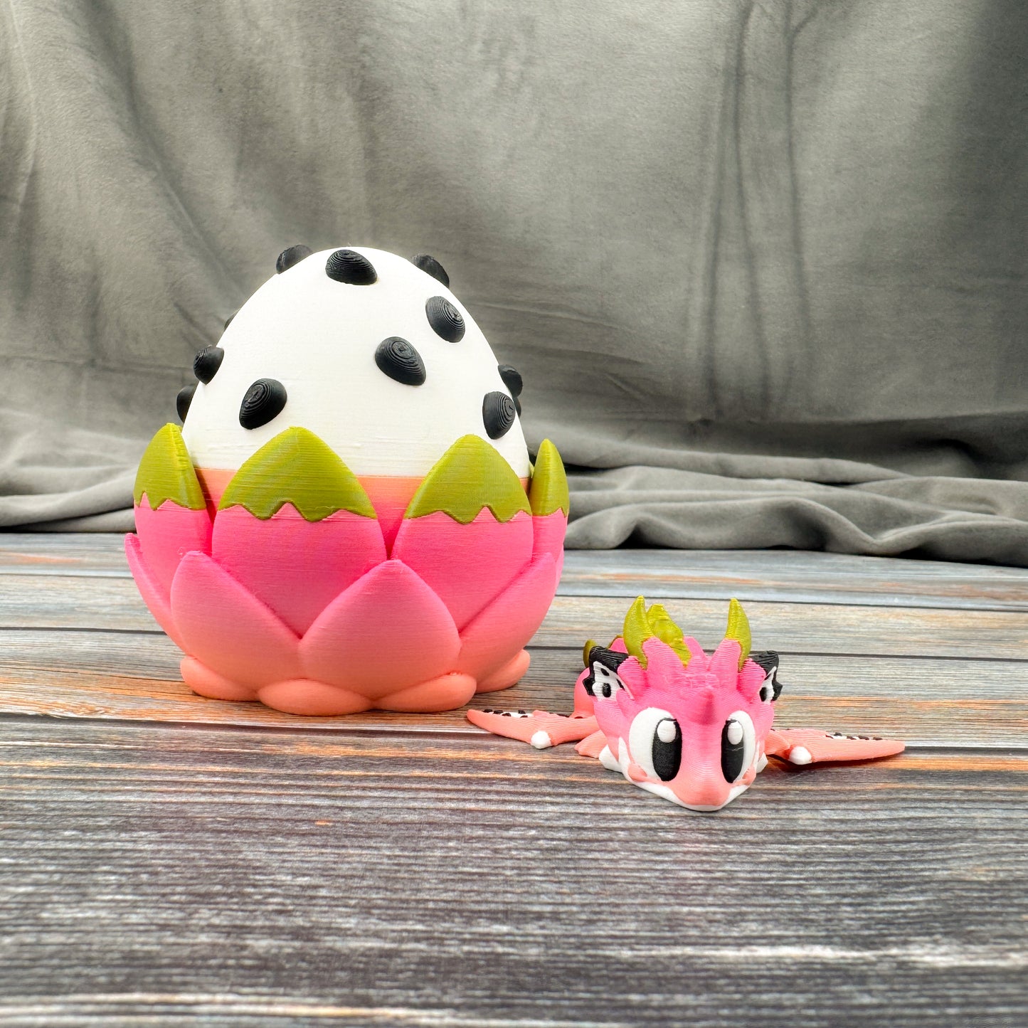 Mini Dragon Fruit Dragon Articulated 3D Printed Fidget Figure