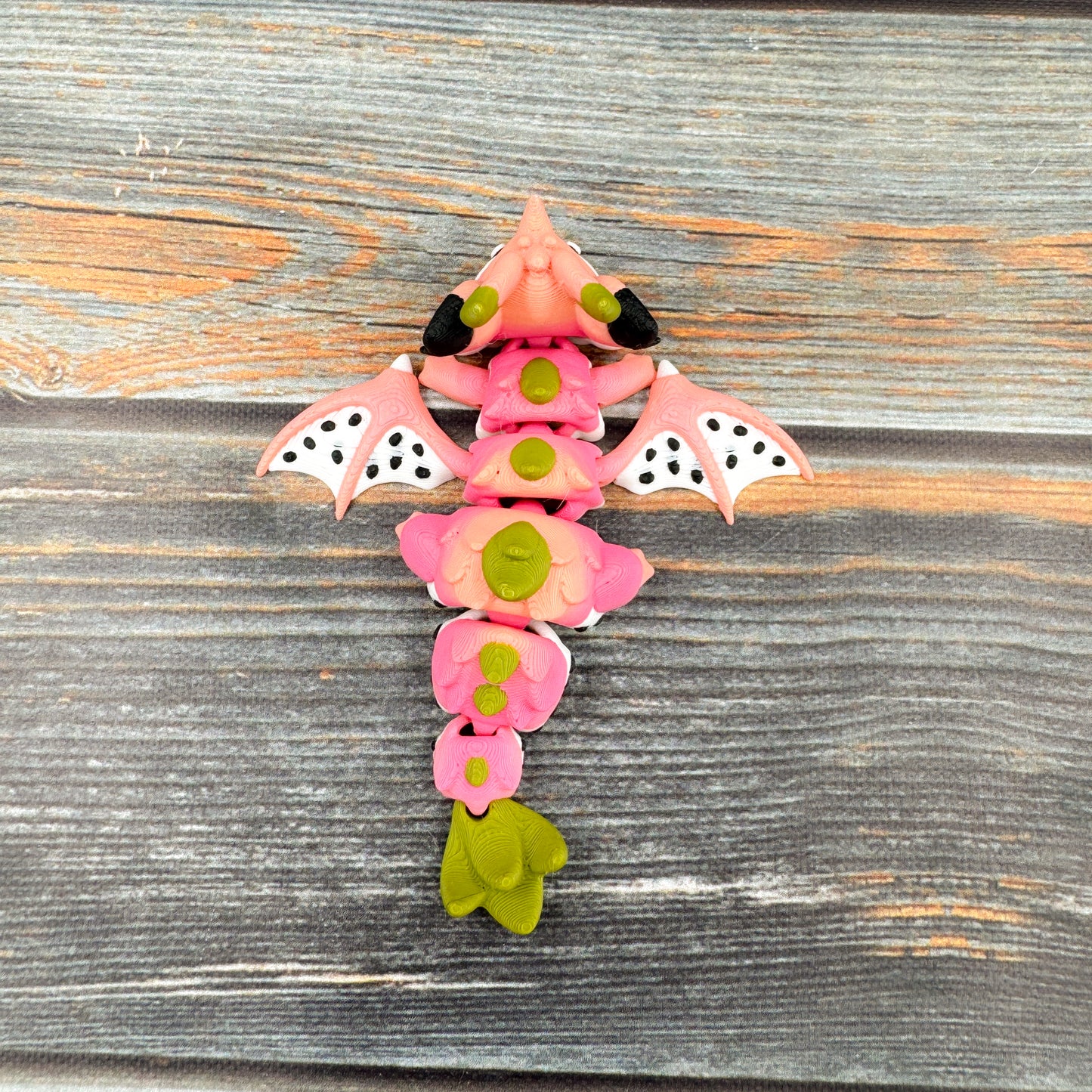 Mini Dragon Fruit Dragon Articulated 3D Printed Fidget Figure