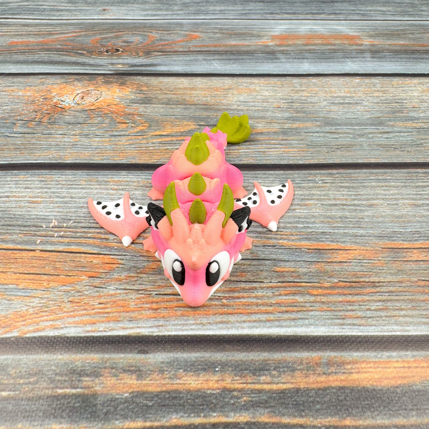 Mini Dragon Fruit Dragon Articulated 3D Printed Fidget Figure