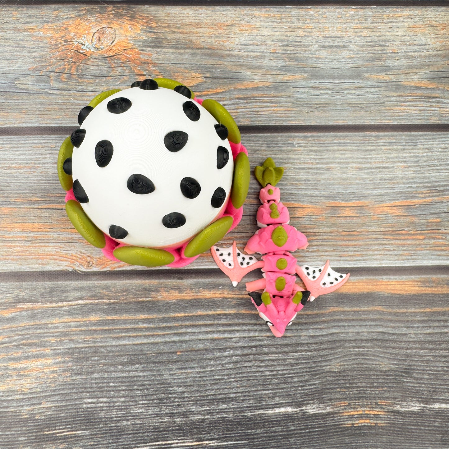 Mini Dragon Fruit Dragon Articulated 3D Printed Fidget Figure