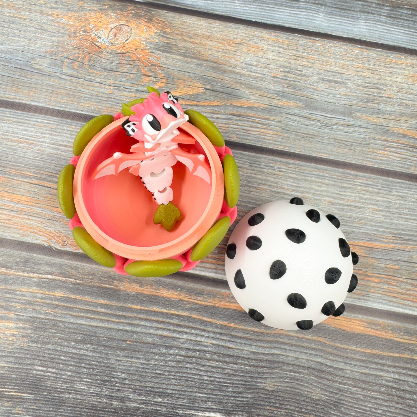 Mini Dragon Fruit Dragon Articulated 3D Printed Fidget Figure