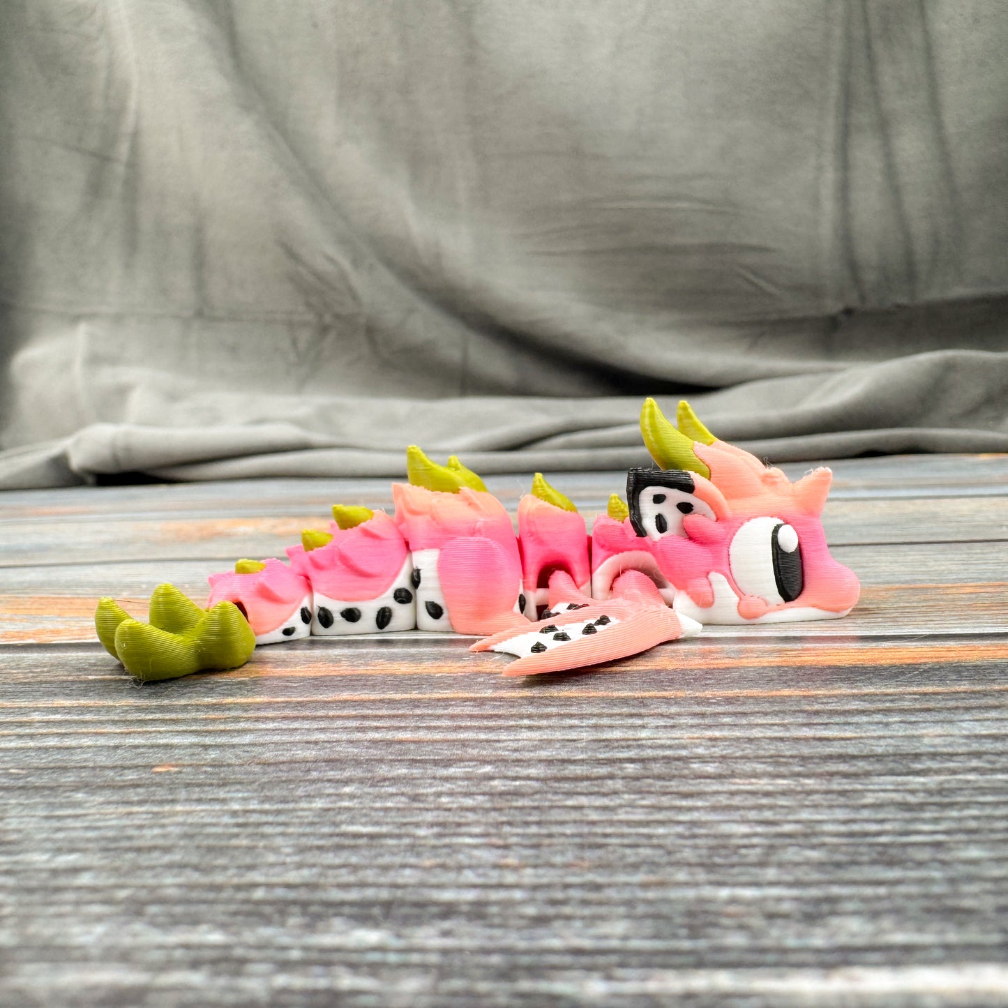 Mini Dragon Fruit Dragon Articulated 3D Printed Fidget Figure