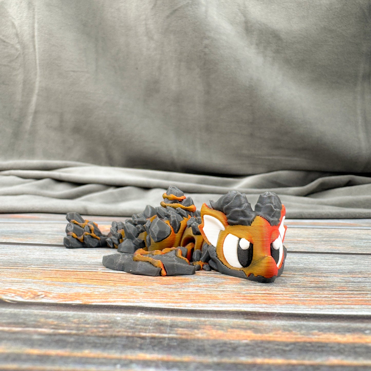 Mini Lava Dragon Articulated 3D Printed Fidget Figure