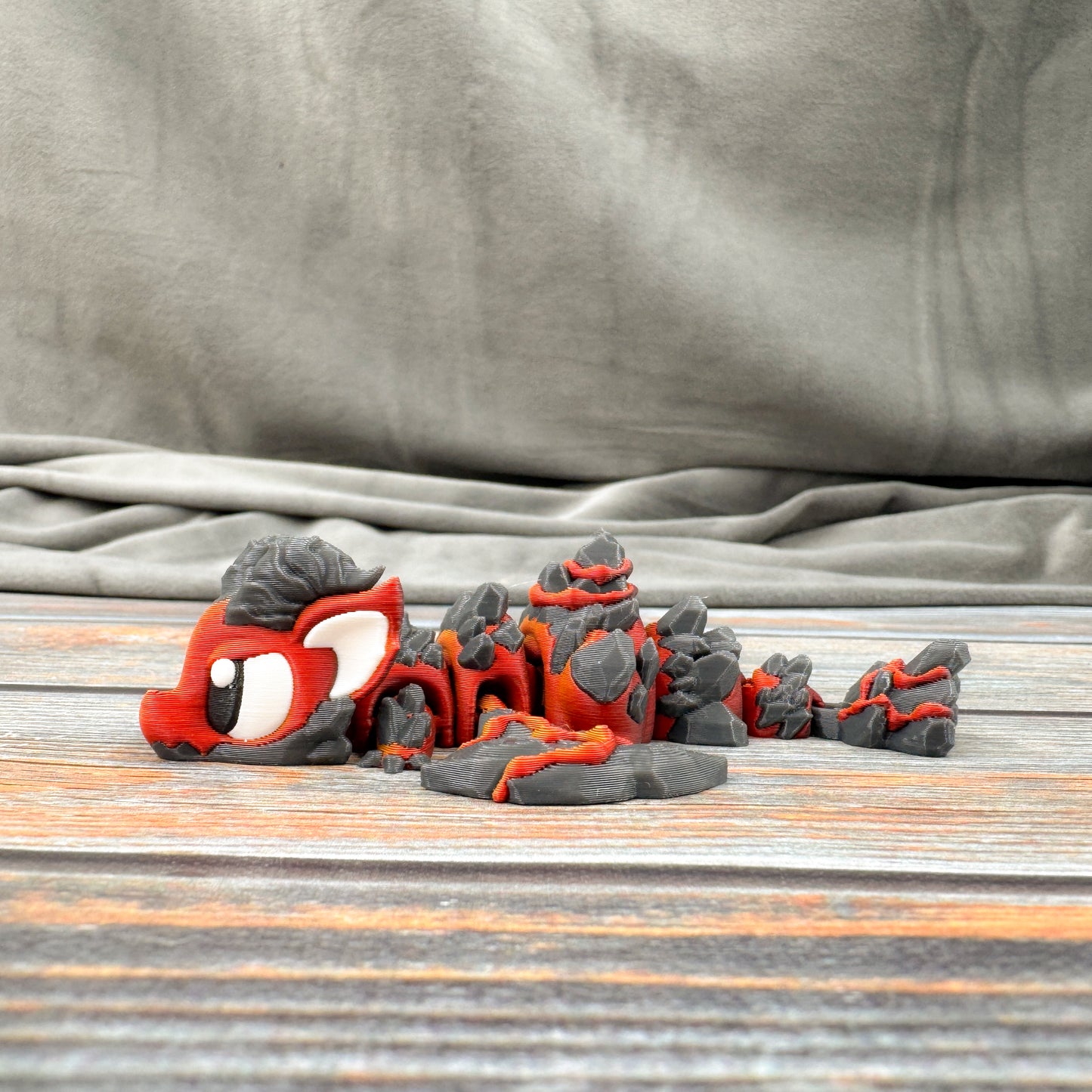 Mini Lava Dragon Articulated 3D Printed Fidget Figure