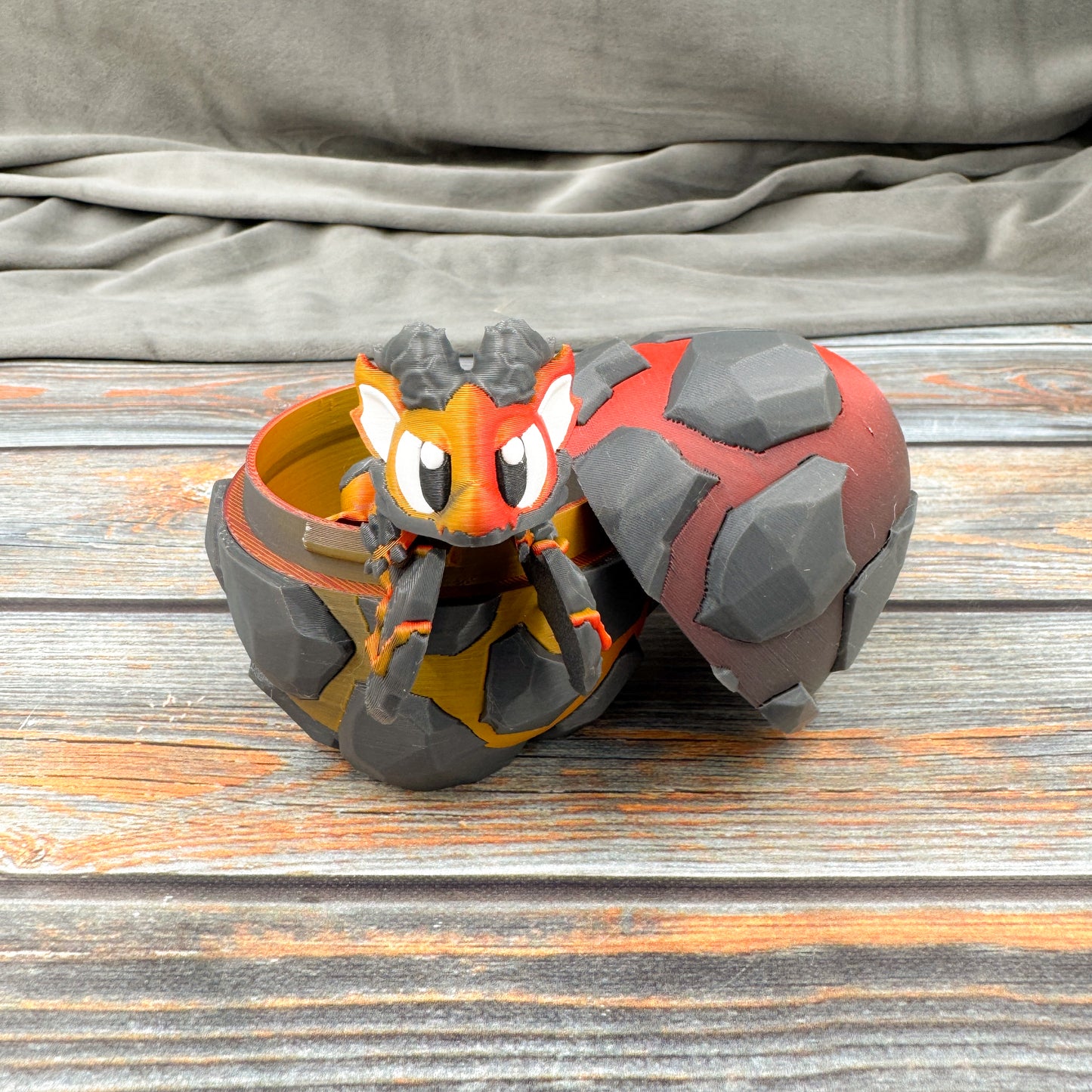 Mini Lava Dragon Articulated 3D Printed Fidget Figure