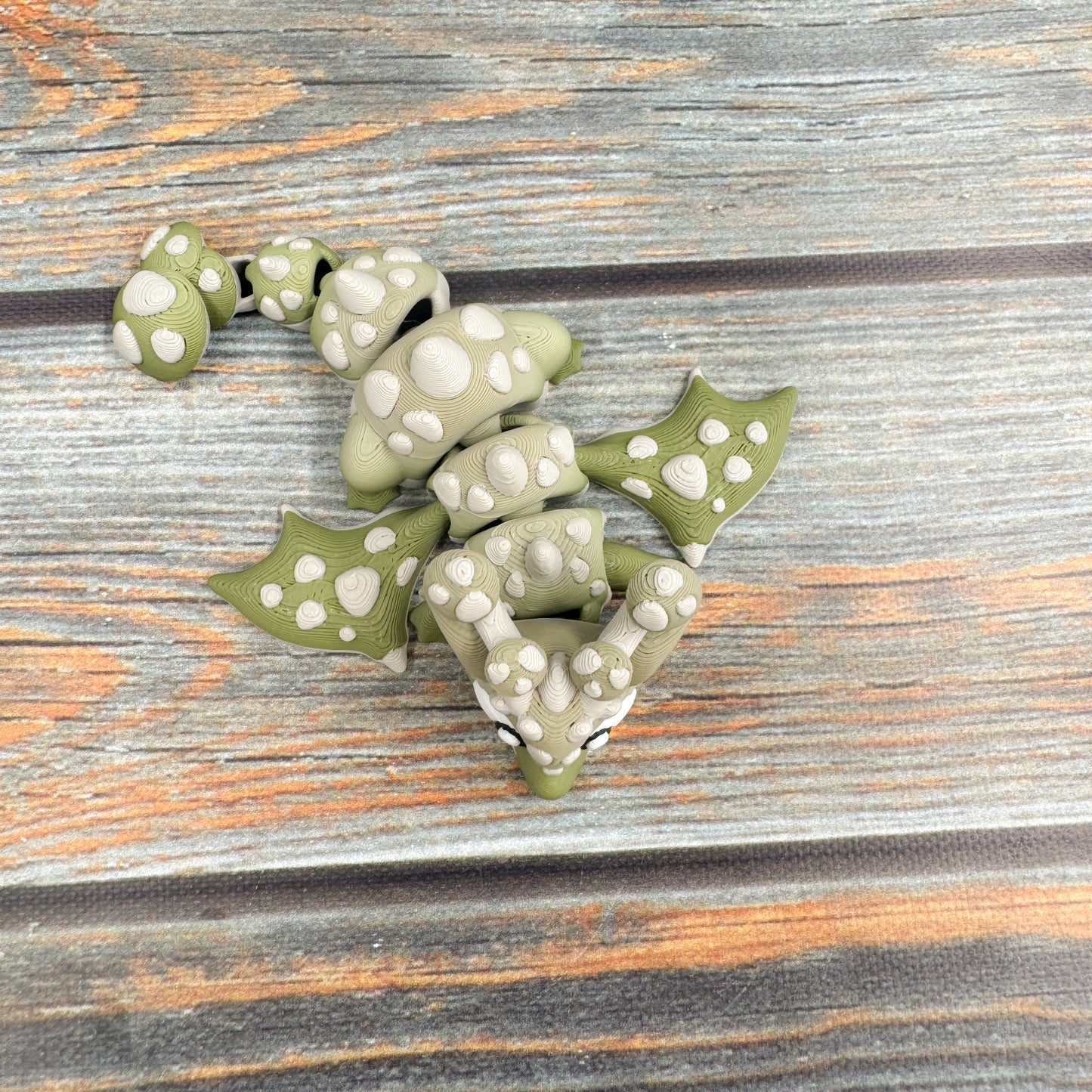 Mini Mushroom Dragon Articulated 3D Printed Fidget Figure