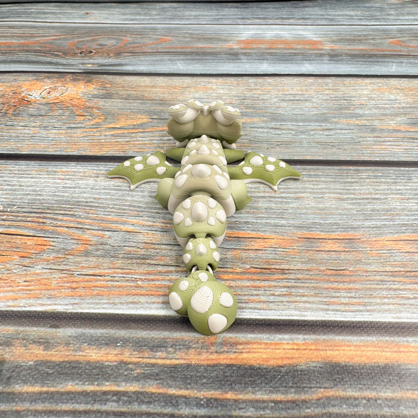 Mini Mushroom Dragon Articulated 3D Printed Fidget Figure
