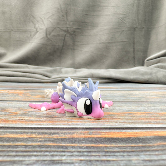 Mini Seashell Dragon Articulated 3D Printed Fidget Figure