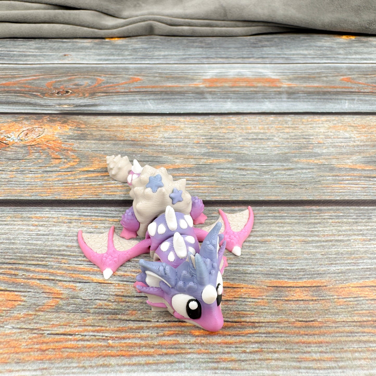 Mini Seashell Dragon Articulated 3D Printed Fidget Figure