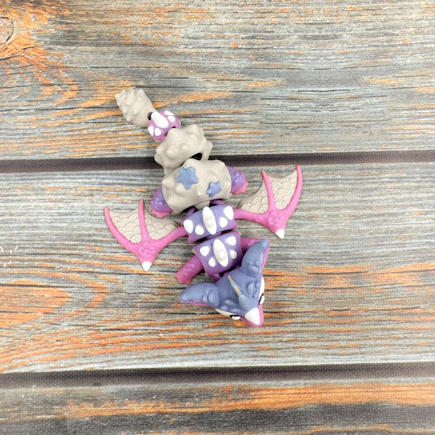 Mini Seashell Dragon Articulated 3D Printed Fidget Figure