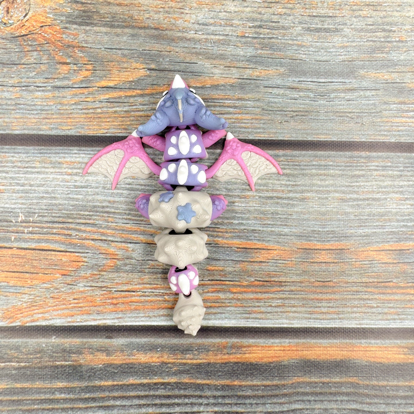 Mini Seashell Dragon Articulated 3D Printed Fidget Figure