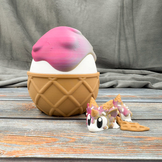 Mini Sugar Rush Dragon Articulated 3D Printed Fidget Figure