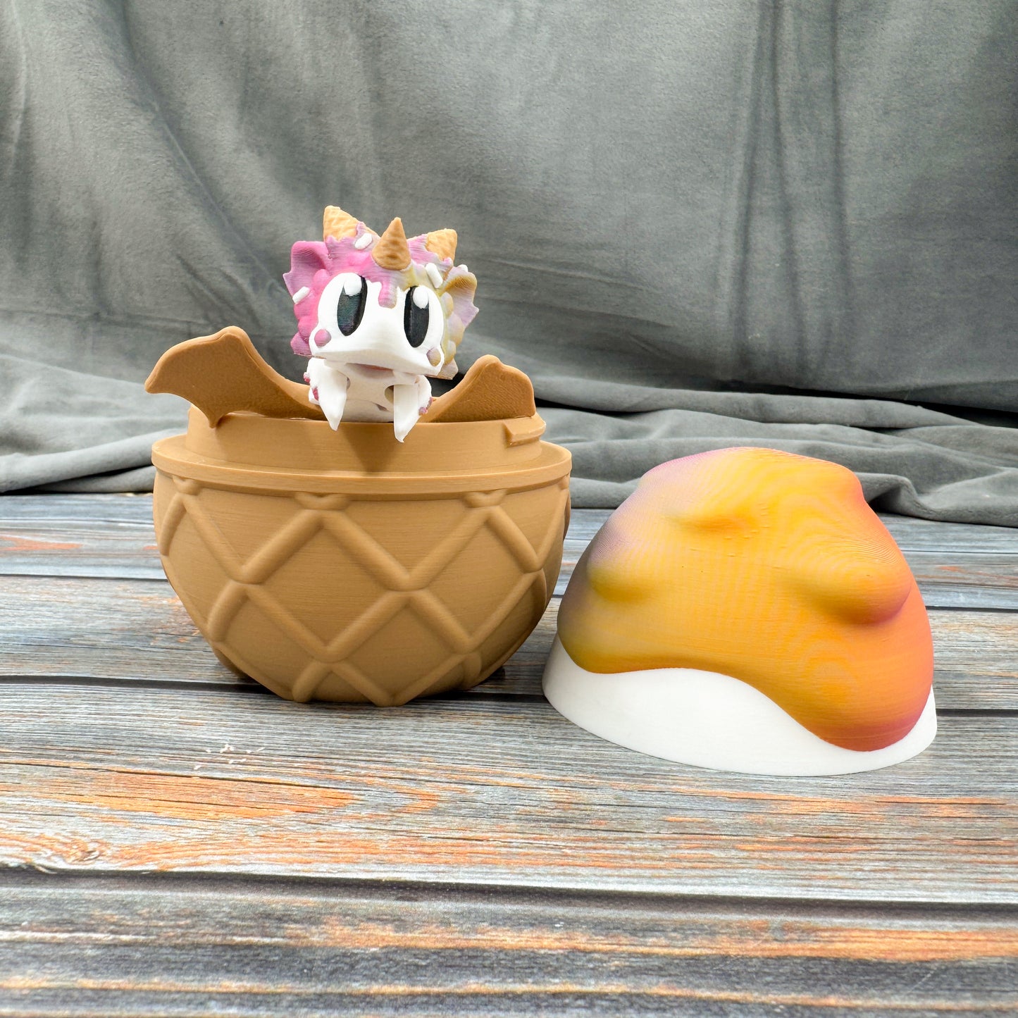 Mini Sugar Rush Dragon Articulated 3D Printed Fidget Figure