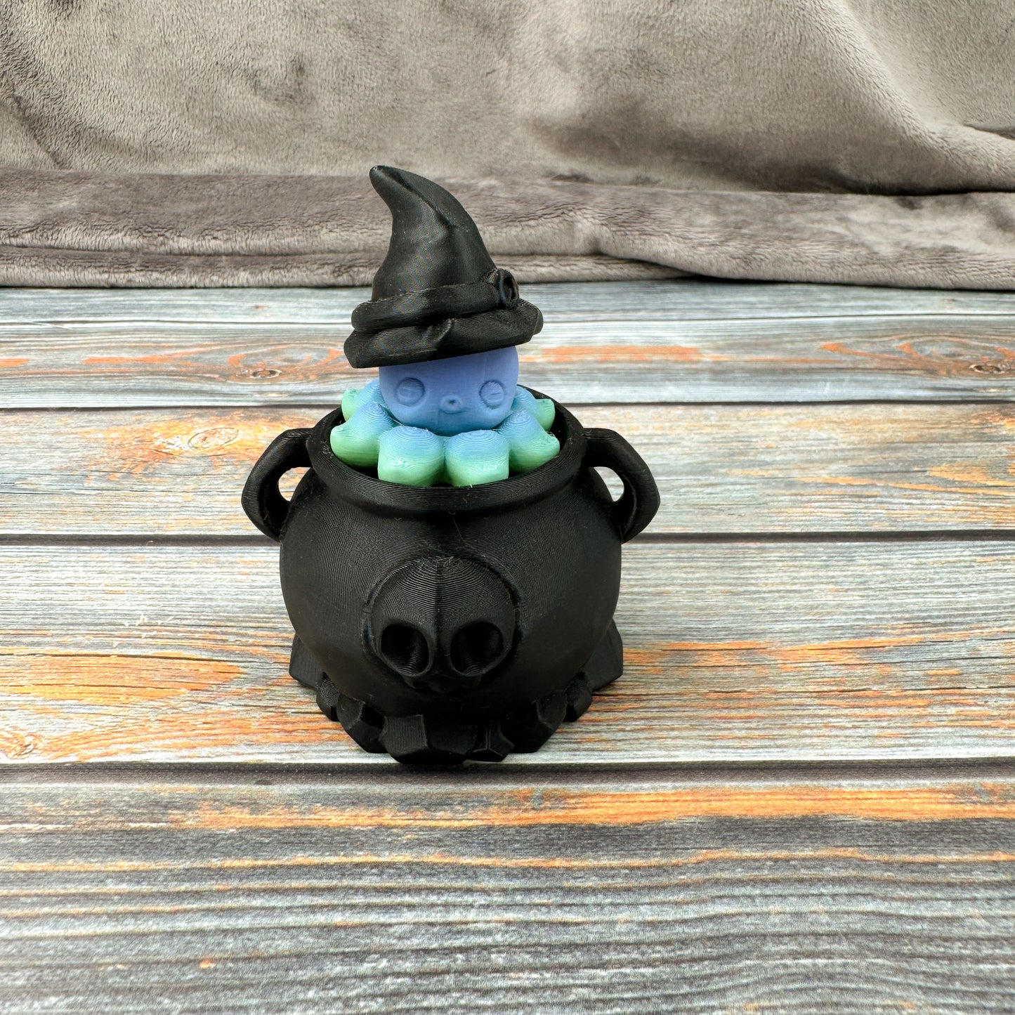 Mini Octopus Fidget + Witch Hat & Cauldron