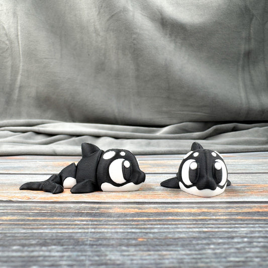 Orca Killer Whale Articulated 3D Printed Fidget Figure
