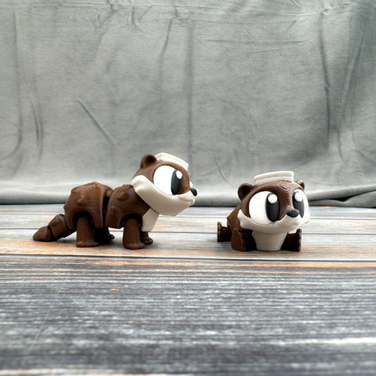 Otter with Towel Articulated 3D Printed Fidget Figure