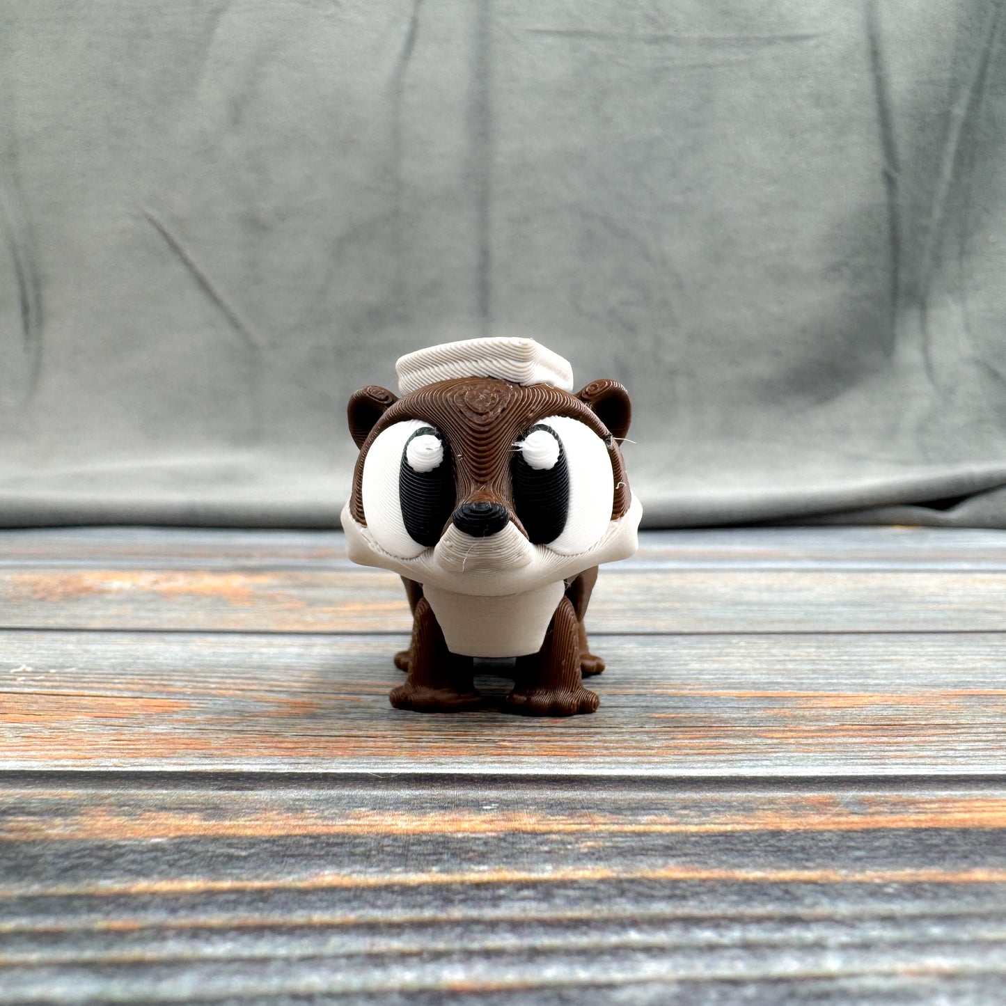 Otter with Towel Articulated 3D Printed Fidget Figure