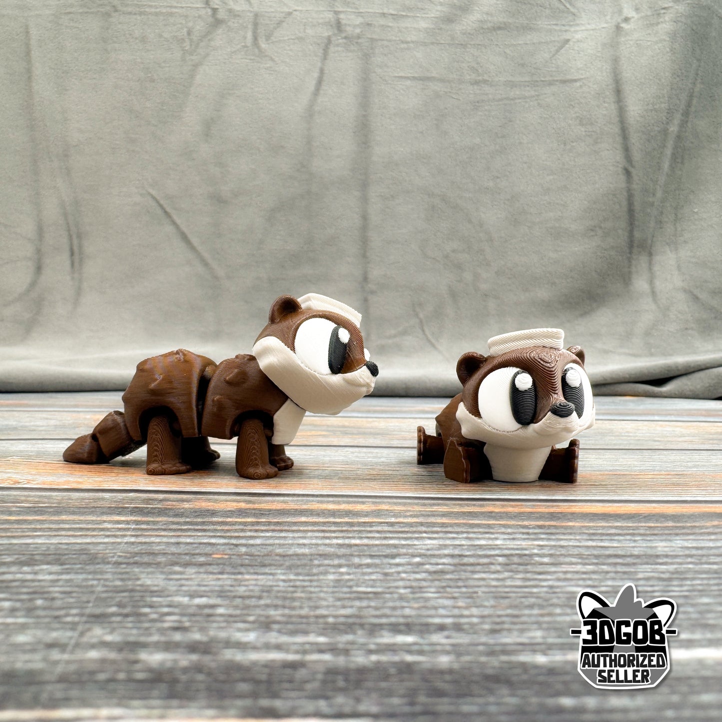 Otter with Towel Articulated 3D Printed Fidget Figure