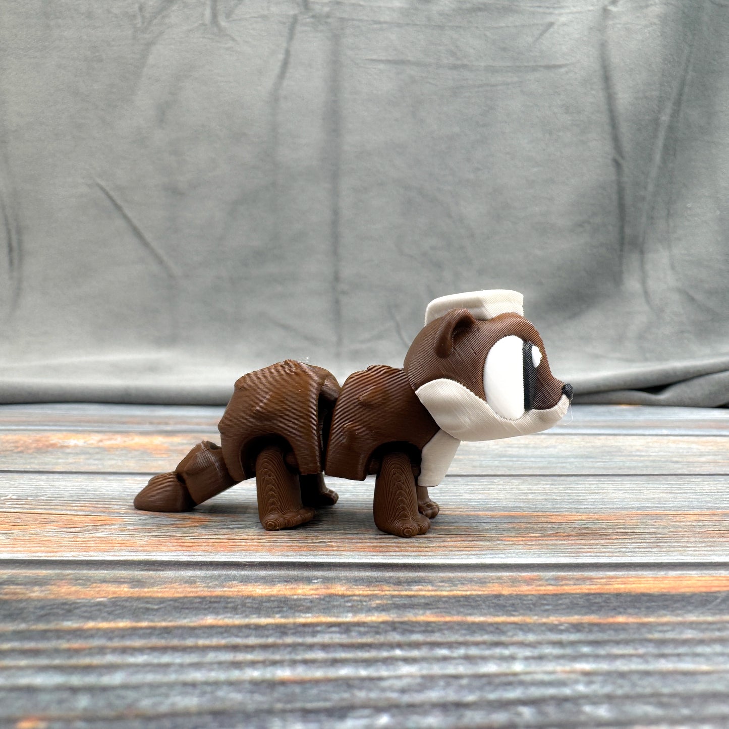 Otter with Towel Articulated 3D Printed Fidget Figure