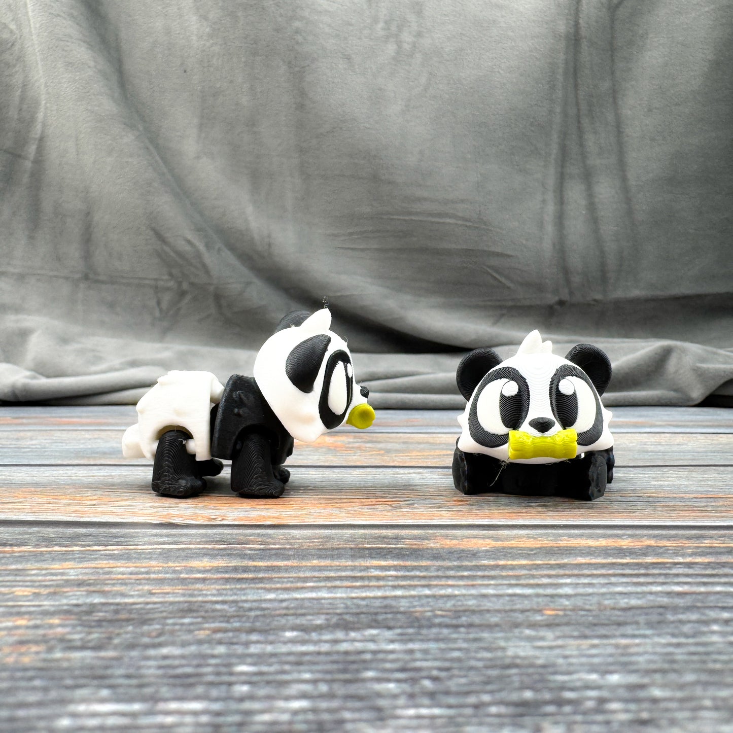 Panda with Bamboo Articulated 3D Printed Fidget Figure