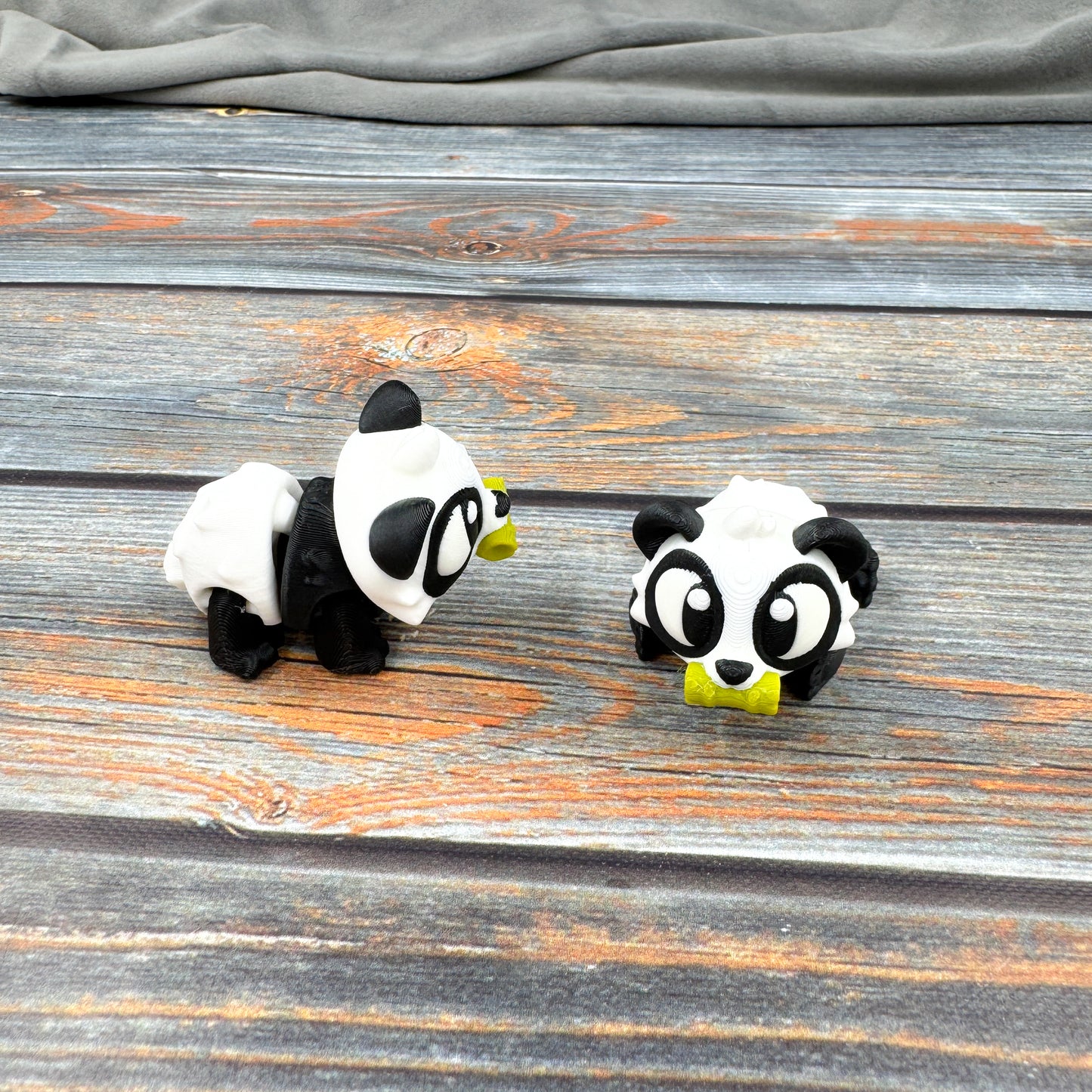 Panda with Bamboo Articulated 3D Printed Fidget Figure