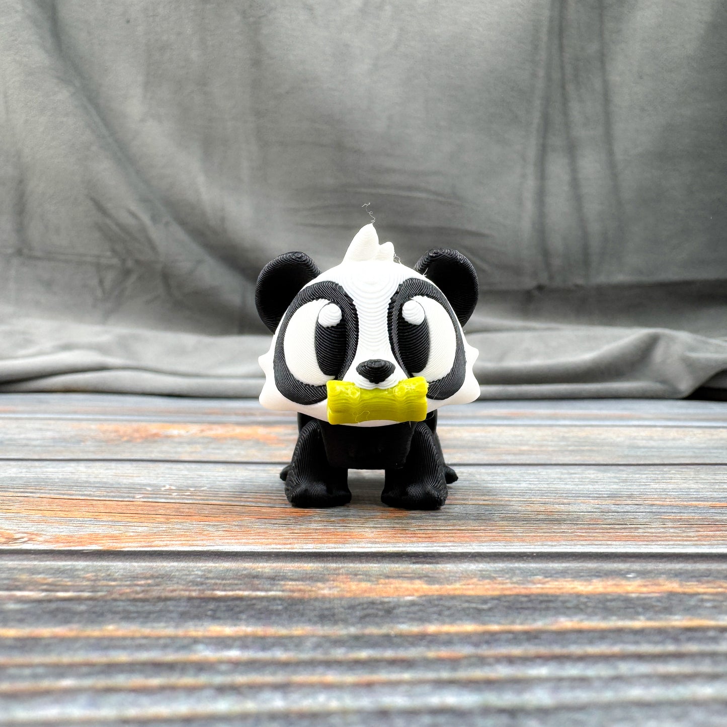 Panda with Bamboo Articulated 3D Printed Fidget Figure