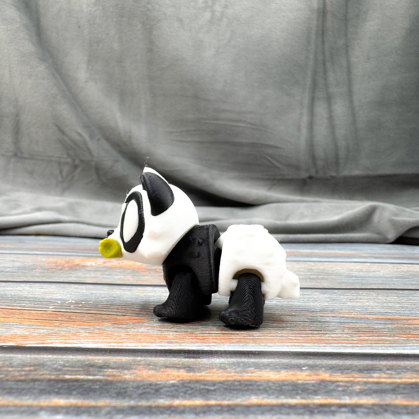 Panda with Bamboo Articulated 3D Printed Fidget Figure
