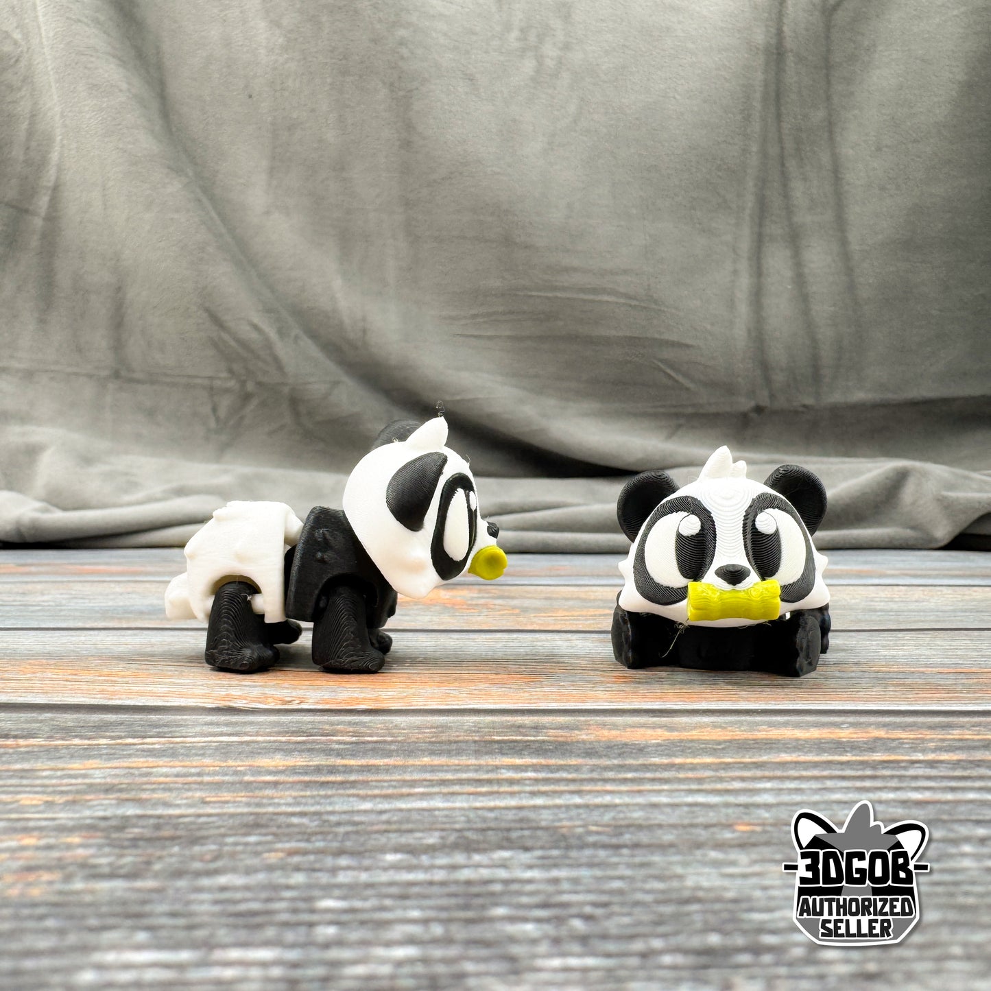 Panda with Bamboo Articulated 3D Printed Fidget Figure