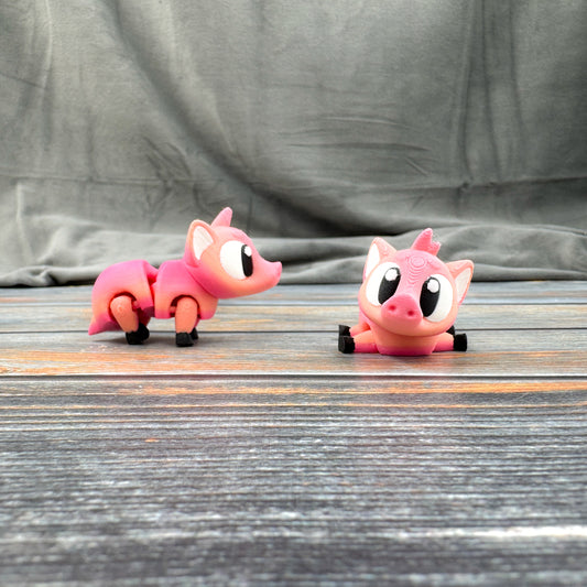 Pig Articulated 3D Printed Fidget Figure