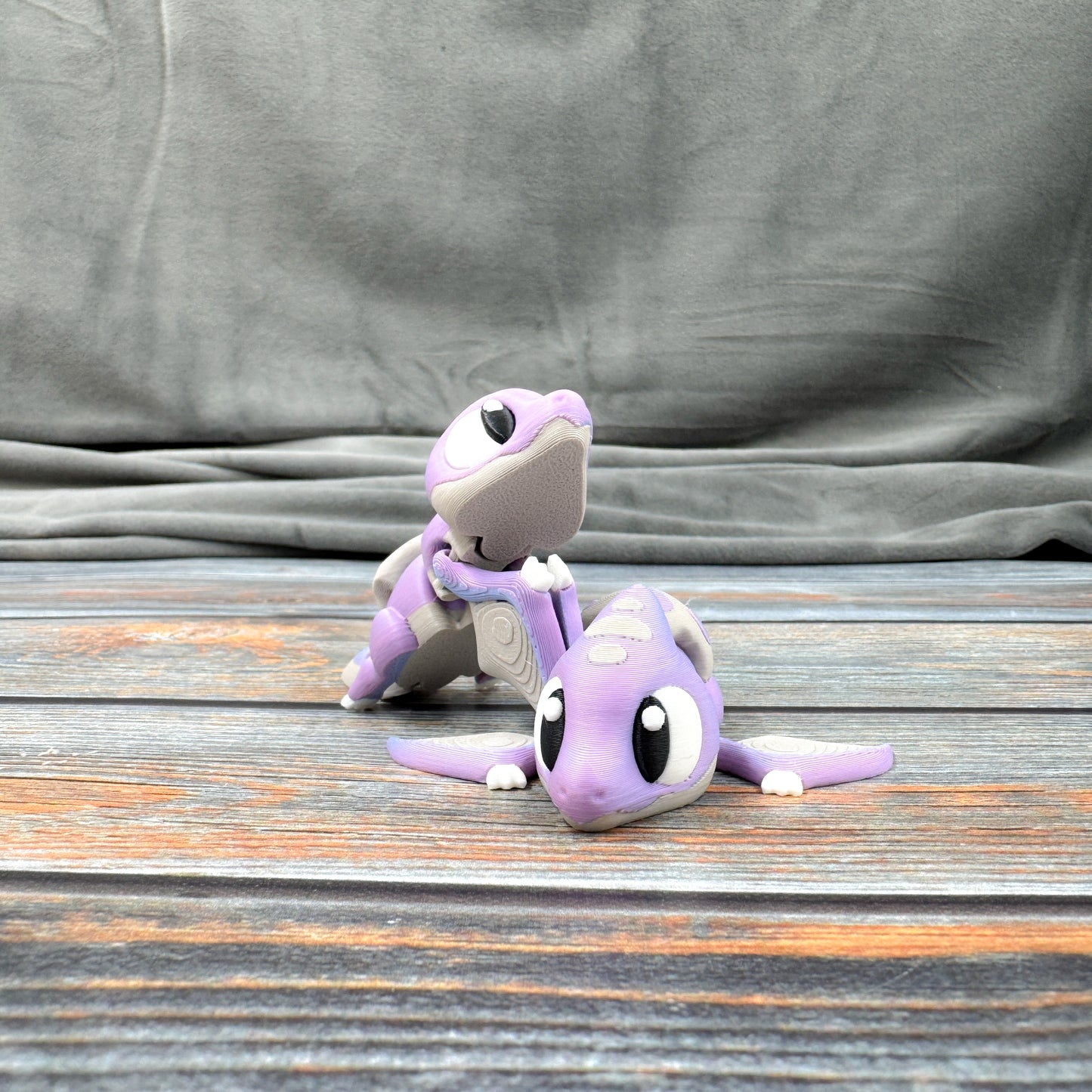 Pterodactyl in Eggshell Articulated 3D Printed Fidget Figure