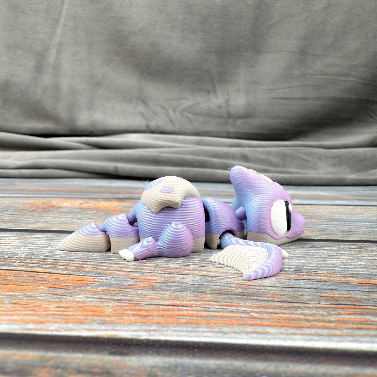 Pterodactyl in Eggshell Articulated 3D Printed Fidget Figure