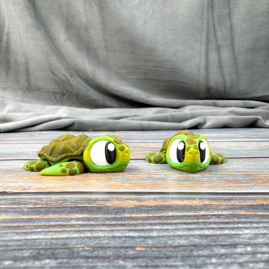 Sea Turtle Articulated 3D Printed Fidget Figure